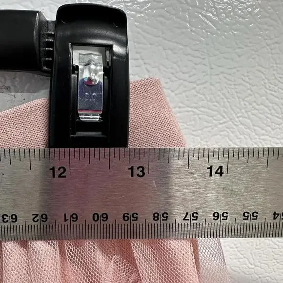 Cupshe Sz M Pink Tiered Tulle Balletcore Skirt Romantic Coquette Fairy Midi - Picture 3 of 7